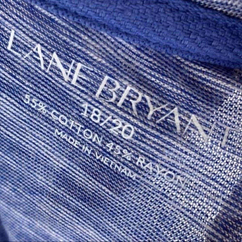 Lane Bryant top size 18/20 blue dolman tunic - Picture 7 of 10